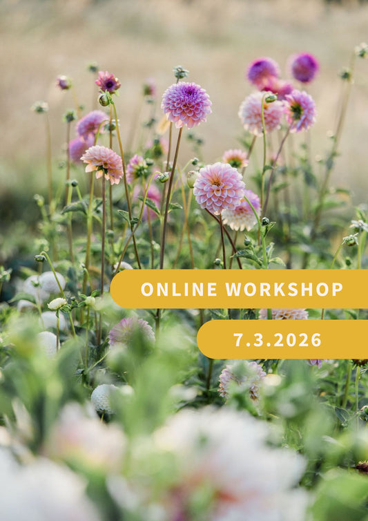 Živý online workshop z farmy: Úspešné pestovanie georgín (dálií)
